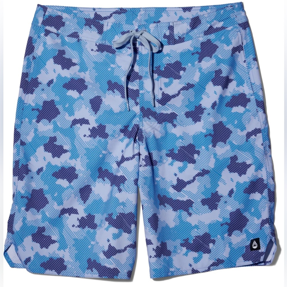 O’rageous Blue Camo Men's Swim Board Shorts